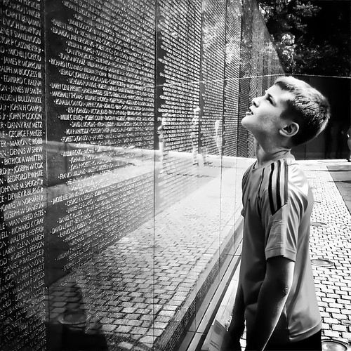 At The Vietnam Veterans Memorial