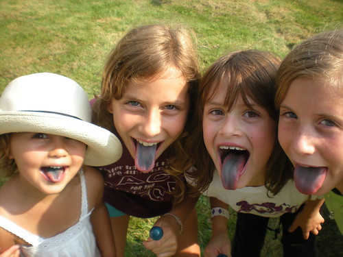 Blue lollipop tongues!