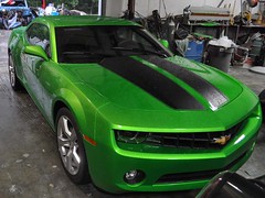2011 Synergy Green Camaro 5th Gen custom door panel install • <a style="font-size:0.8em;" href="http://www.flickr.com/photos/85572005@N00/6302940351/" target="_blank">View on Flickr</a>