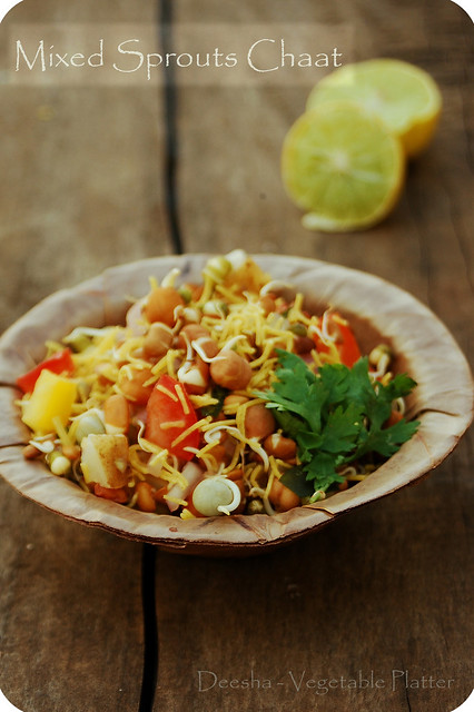 Mixed Sprouts Chaat - Vegetable Platter
