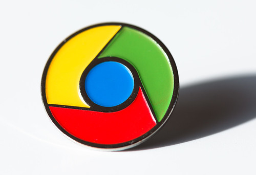 Chrome lapel pin