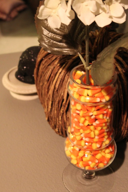 halloween vase candycorn