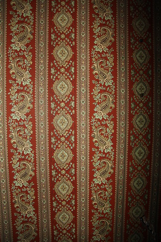 Unknown floral stripe wallpaper