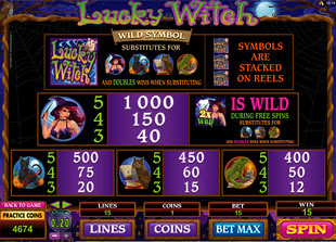 free Lucky Witch slot mini symbol