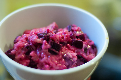 roasted beet risotto