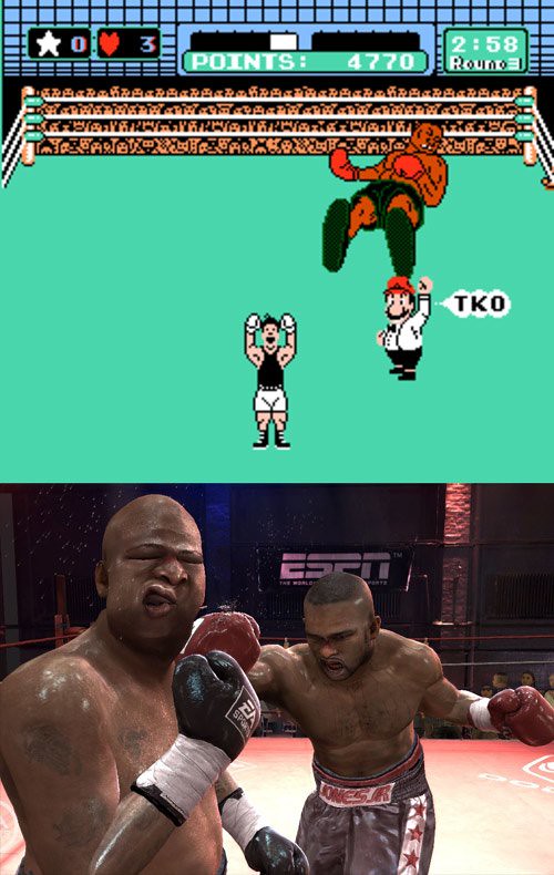Mike Tyson’s Punch Out vs Fight Night Round 3