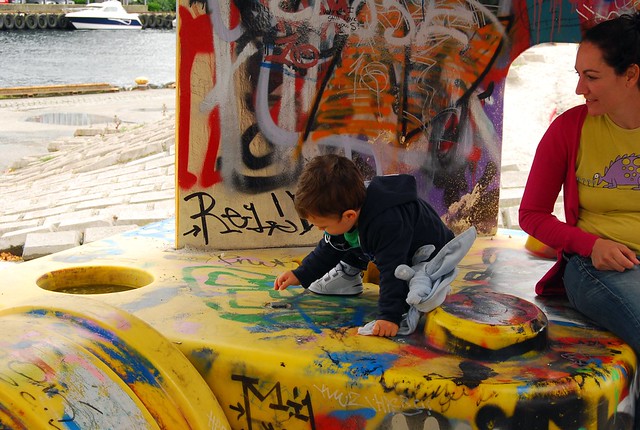 Teo, Vero y los graffitis