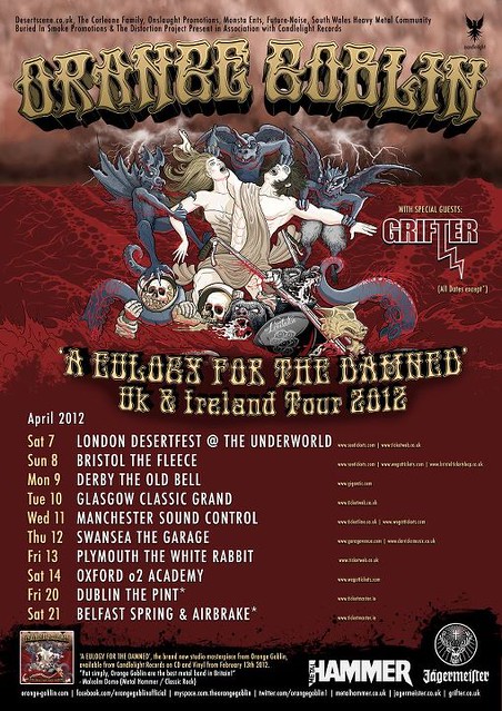 Orange Goblin tour dates metal gigs gig listings
