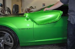 2011 Synergy Green Camaro 5th Gen custom door panel install • <a style="font-size:0.8em;" href="http://www.flickr.com/photos/85572005@N00/6302942513/" target="_blank">View on Flickr</a>