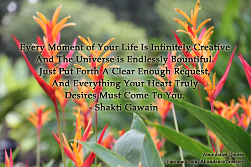 Intention Quote By Shakti Gawain