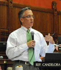Candelora speaks to the General Assembly about energy policy. 