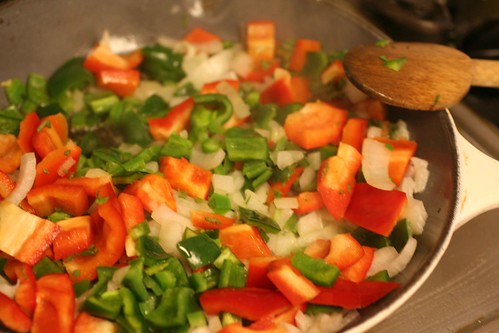 veggies cooking