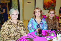 DSC_5841 Marisela Robinson, Marichú Salinas de Salinas y Nora Elizondo de Deándar.