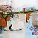 Paradise Delta _ 50 x 160 cms _ Acryl and Serigrafie on Canvas - sold/verkauft
