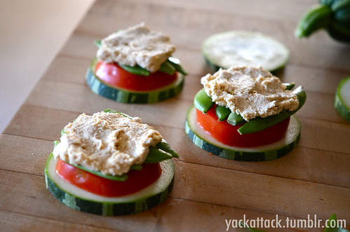 These Raw Zucchini Squash Sandwiches are an easy and super-healthy snack that are especially refreshing on a hot summer day!