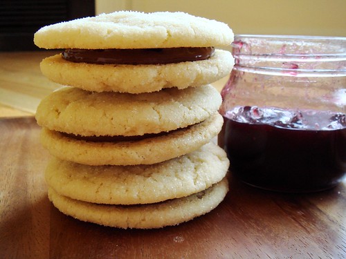 Chewy Sugar Cookie Sandwich with Black Forest Filling