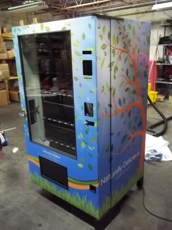 custom graphics and wrap for vending machine