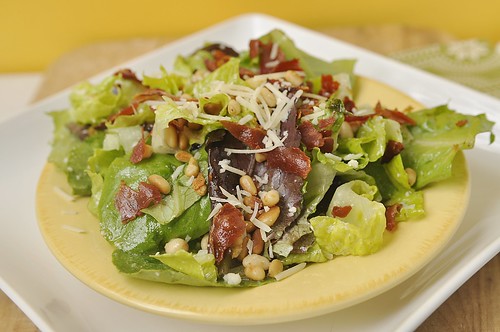 Proscuitto, Pine Nut and Spring Greens Salad - Your Homebased Mom