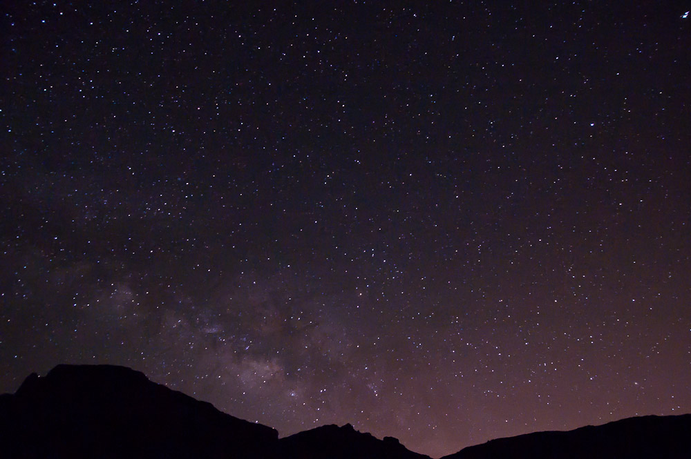 Fotografía Nocturna de la vía láctea en las cañadas del Teide