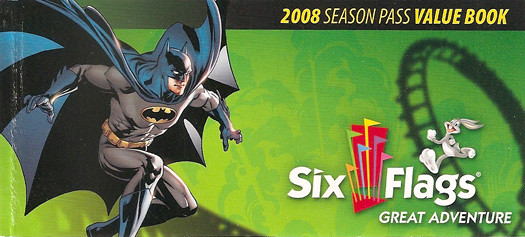 Batman Six Flags 2008 Coupon Book