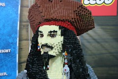 LEGO Captain Sparrow Statue at the LEGO booth - San Diego Comic Con - 2