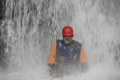 Waterfalls on the Sun Kosi riverAdventure rafting Kayaking trip