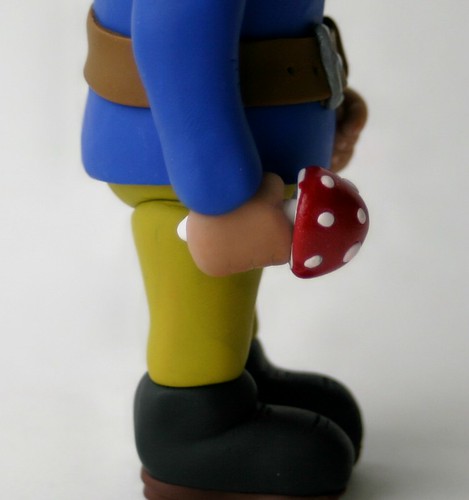 Gnome Art Doll Cake Topper closeup