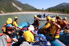 The A team on the Tamur Adventure rafting and Kayaking river trip