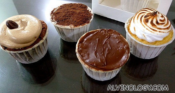 (Left to Right): Coffee, Milo, Chocolate and Vanilla