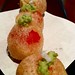 Tomates en tempura con wasabi