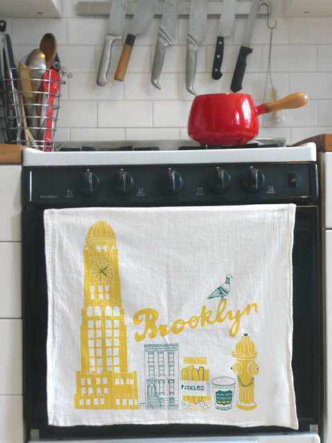Brooklyn tea towel