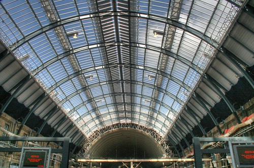 The newly restored roof
