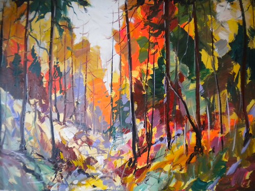 BC Autumn - Painting - Abstract