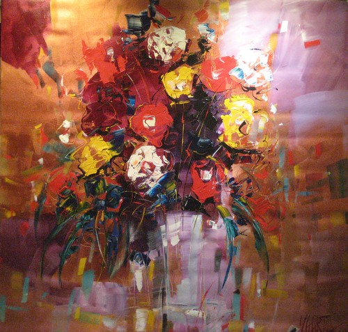 Modern Bouquet - Acrylic on Canvas