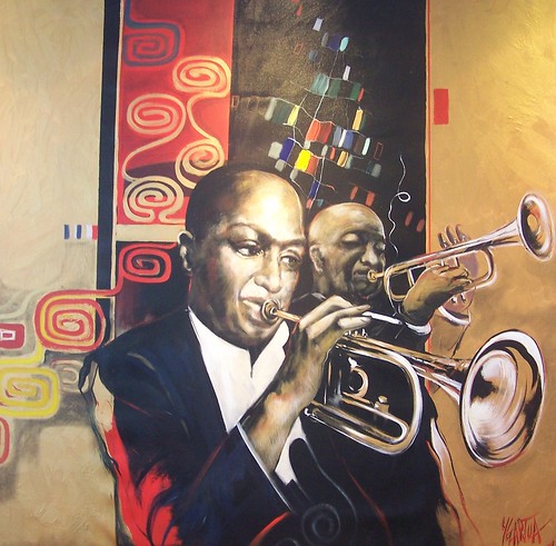 Jazz duo - Painting