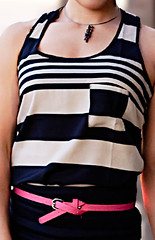 forever 21 graduated stripes tank