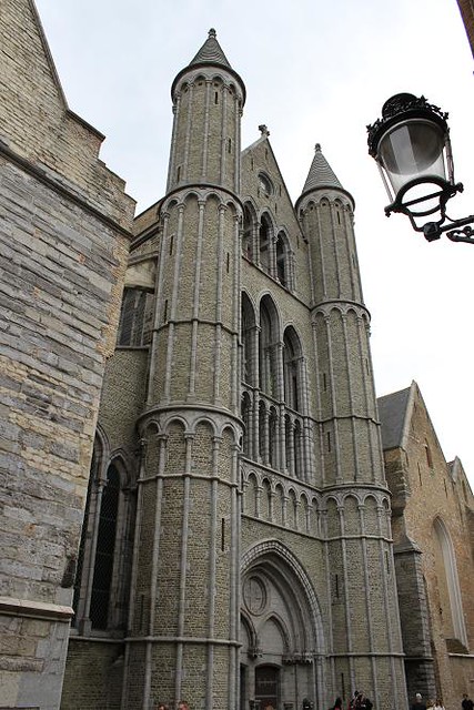 impressive facade of church