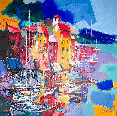 Summer in Portofino   -Painting- Original