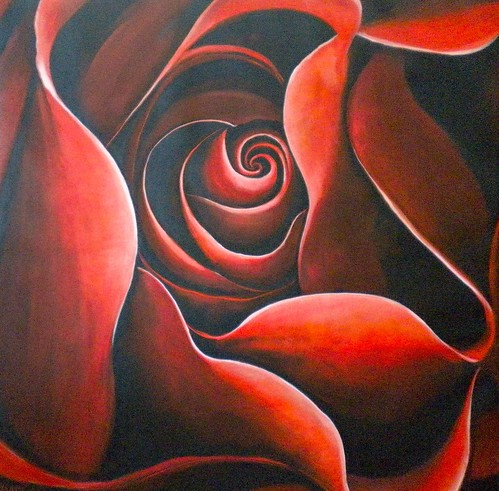 Red Rose   Painting