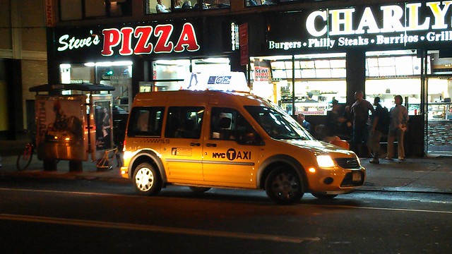 Finally managed to snap a pic of one of the new Ford Transit Connect taxis!