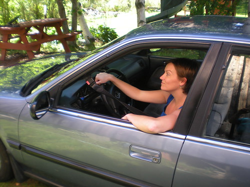 Diane takes a drive in Joe's car