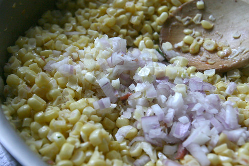 scallops with creamed corn & tarragon