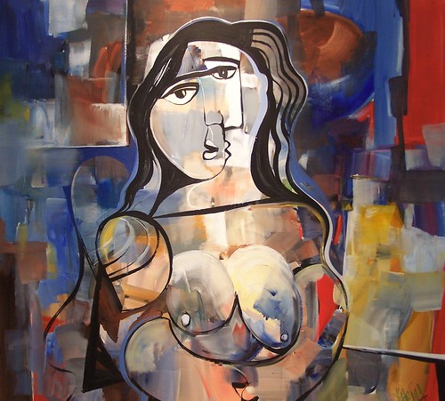 La Mujer - Painting - Cubism