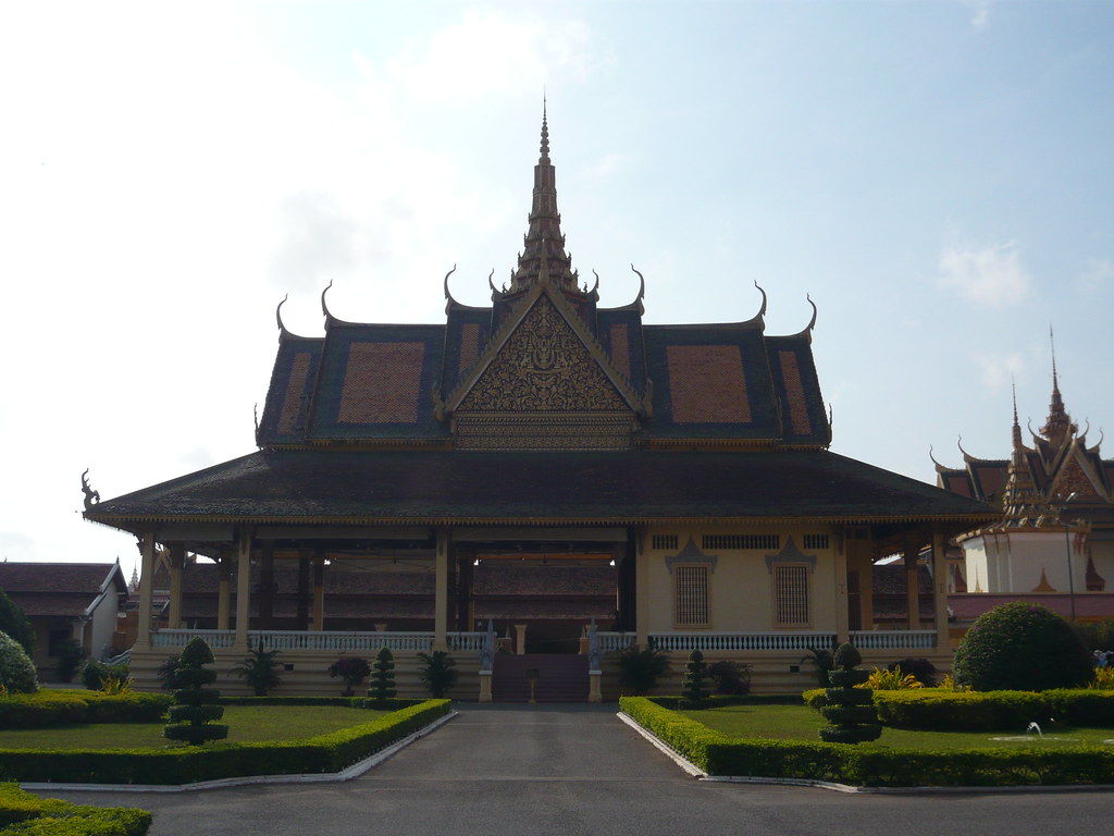 El Palacio Real y la Pagoda de plata de Phnom Penh en Camboya