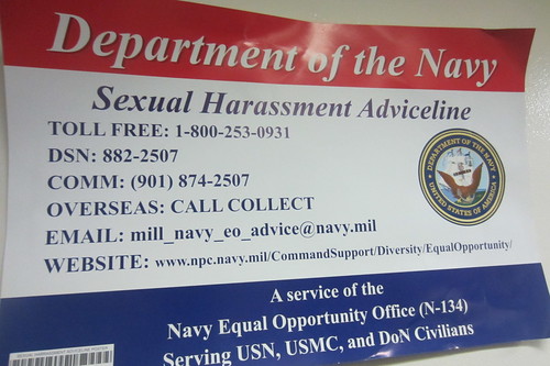 Sexual h. notice, USS Dewey