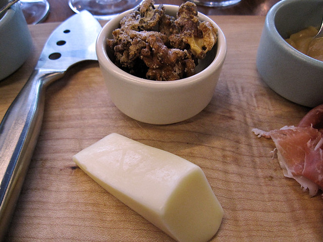 Fontina cheese, candied walnuts