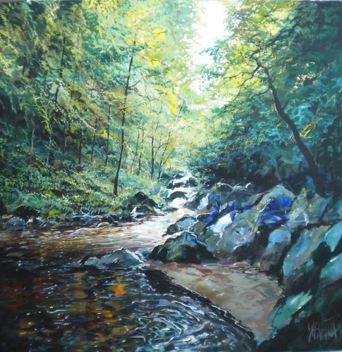 West Coast Forest - Painting - Realism