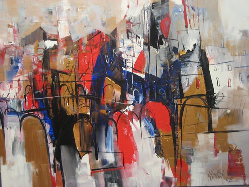 La Seine - Painting - Abstract Impressionism