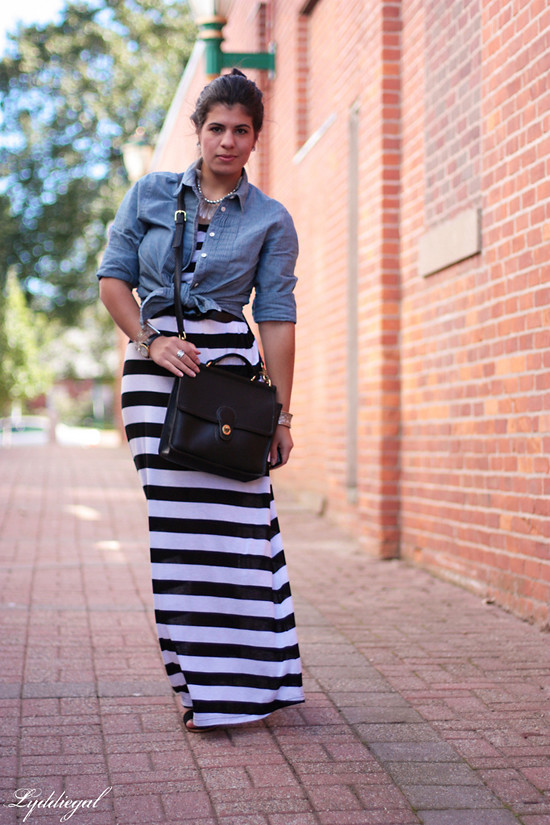 The Joy of Fashion: My Choice of Outfit of the week - Striped maxi ...