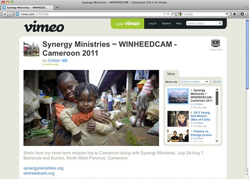Synergy Ministries ~ WINHEEDCAM - Cameroon 2011 on Vimeo
